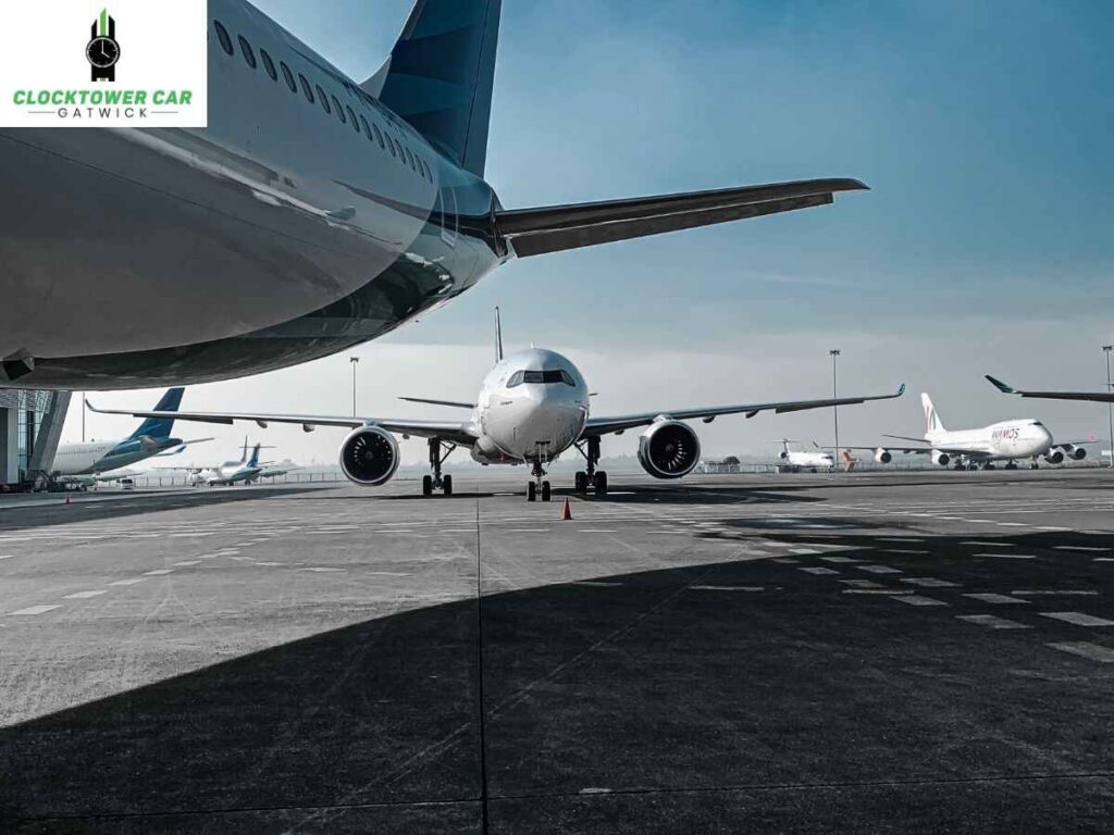 A Parking View of Flights at Gatwick Airport
