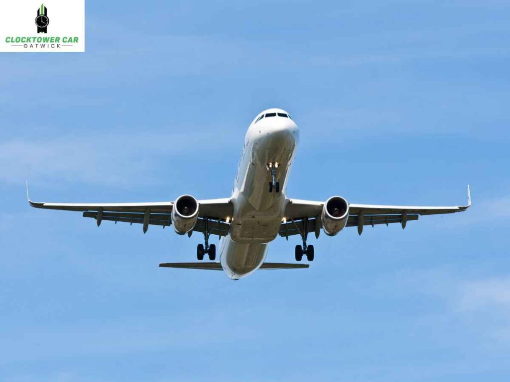 Flying View of Flight over Gatwick Airport