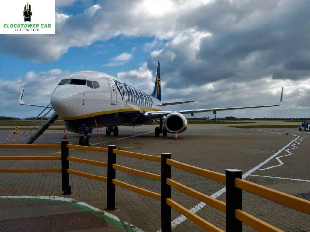 A View of Flight Ready to Take Of from Gatwick Airport