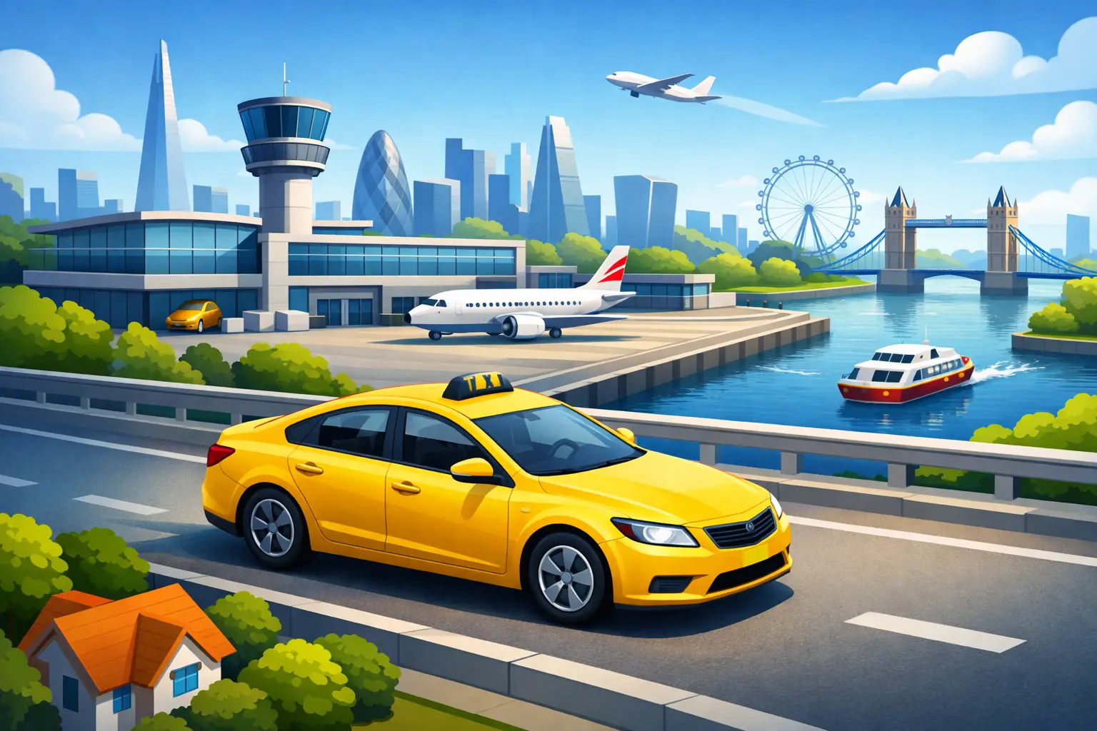 London City Airport Taxi from Crawley