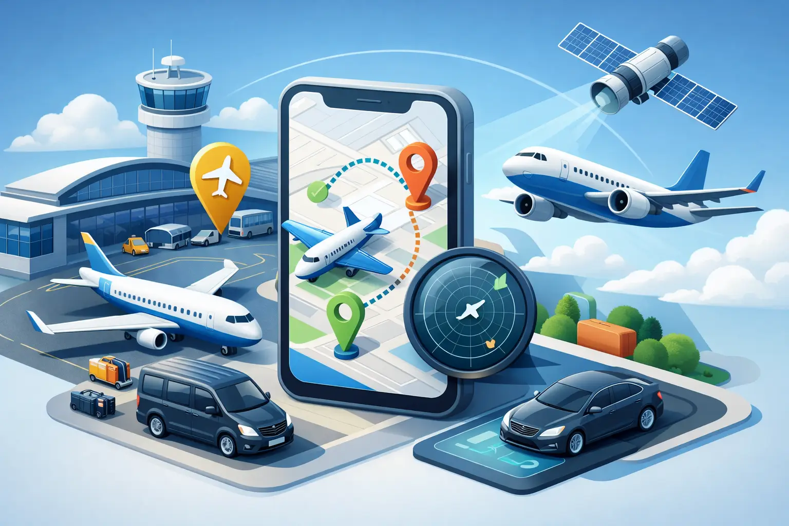 How Airport Transfer Flight Tracking Works